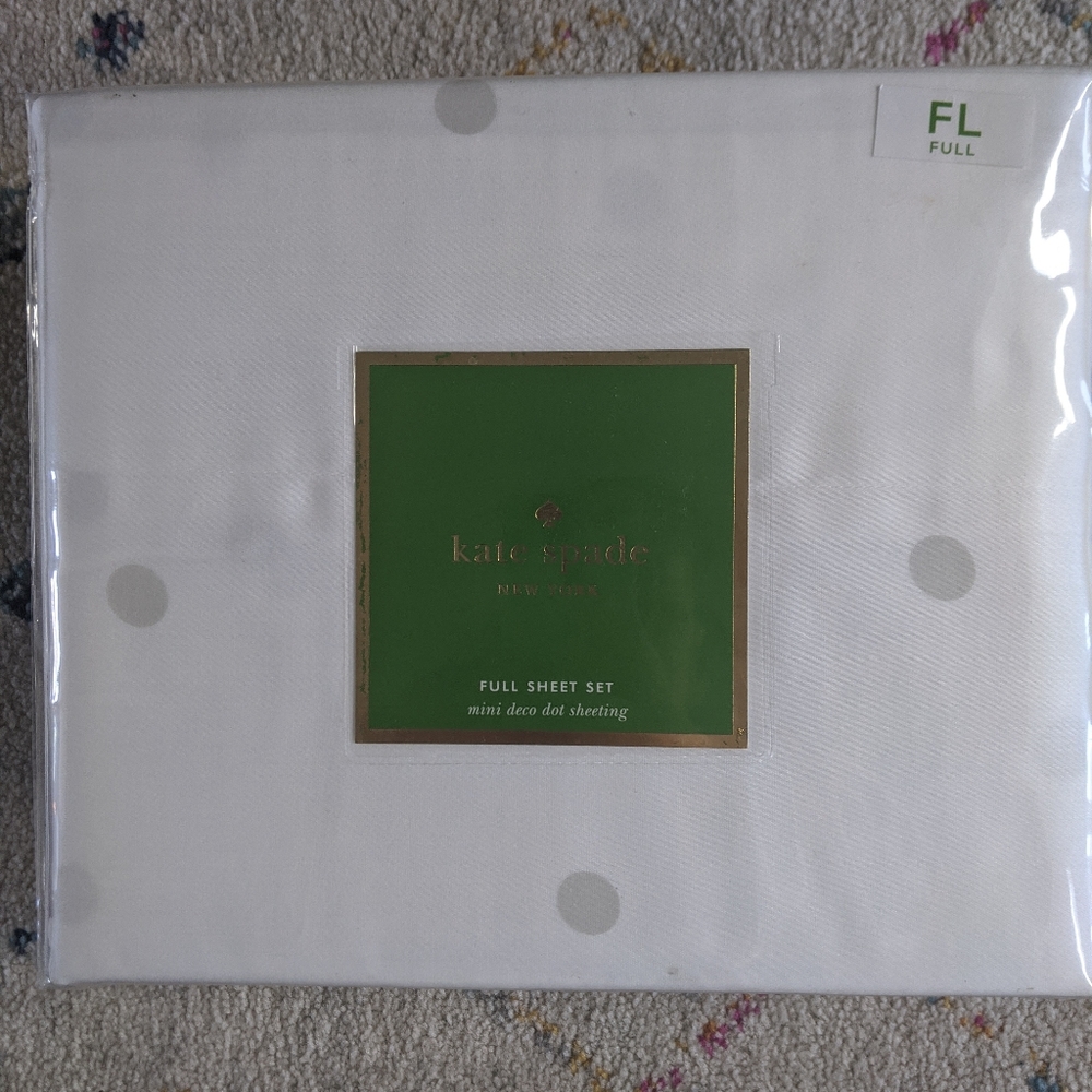 Kate Spade full sheet set 100% cotton